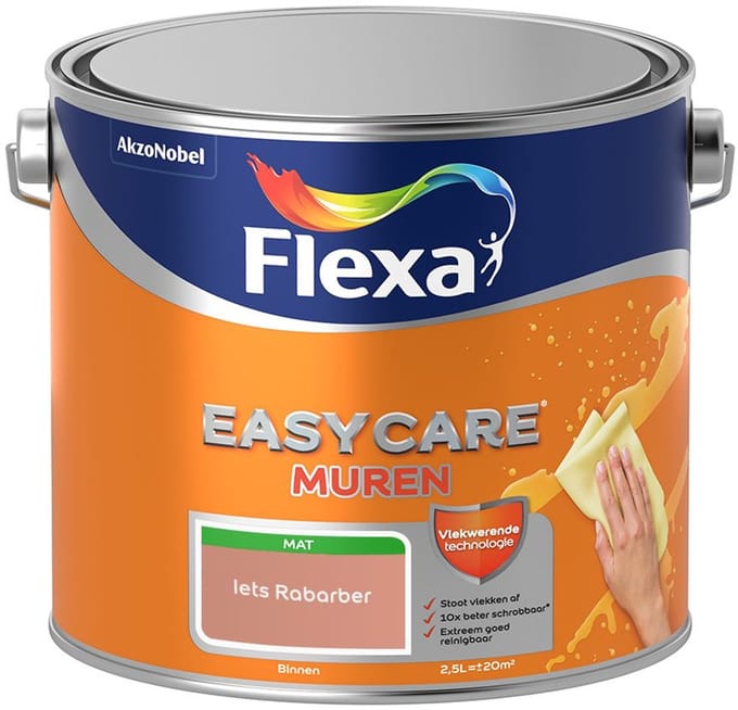 Flexa - Easycare Muren - Iets Rabarber - Mengverf - 2,5 L