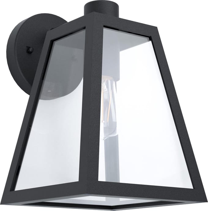 EGLO Mirandola Wandlamp Buiten - E27 - 27 cm - Zwart