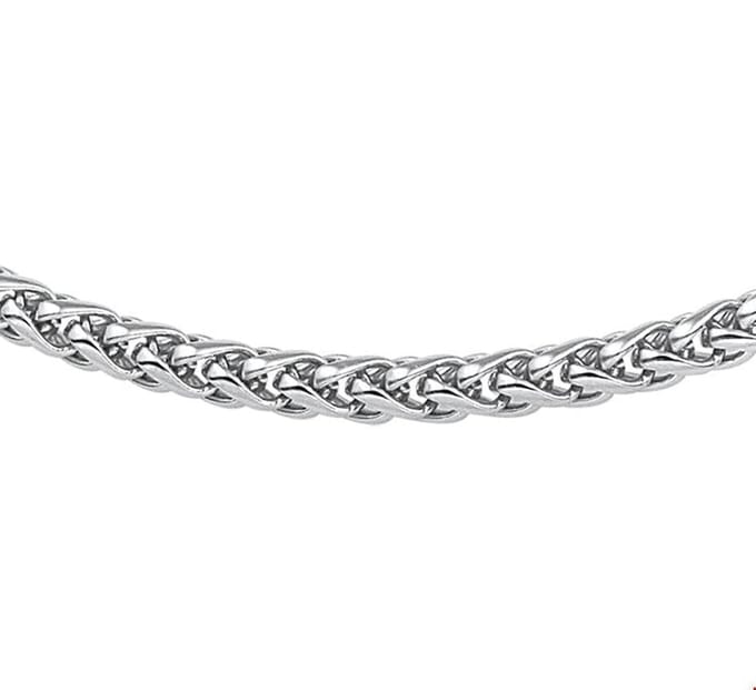 Stalen Collier vossestaart 4 6504973 45 cm