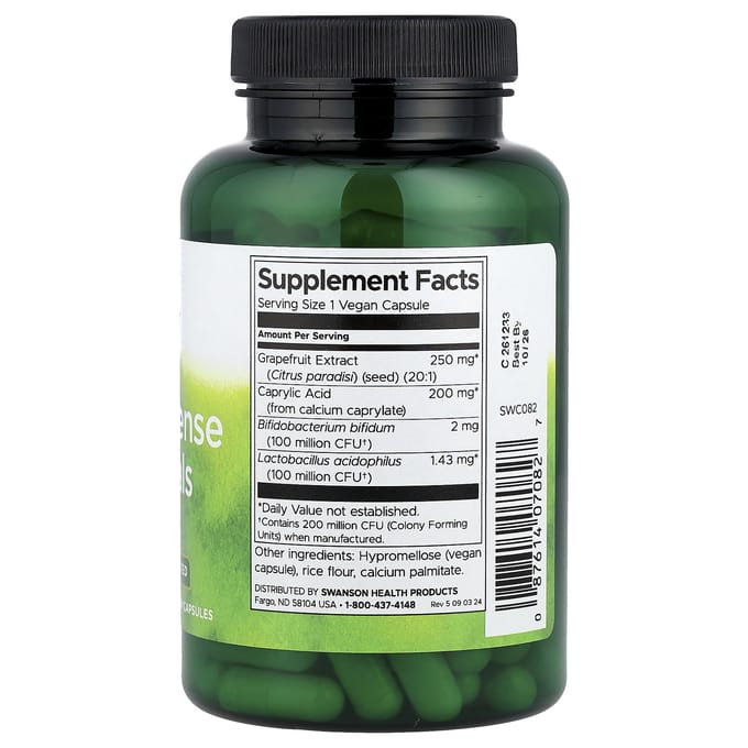 Essentiële gistbescherming, 120 vegetarische capsules