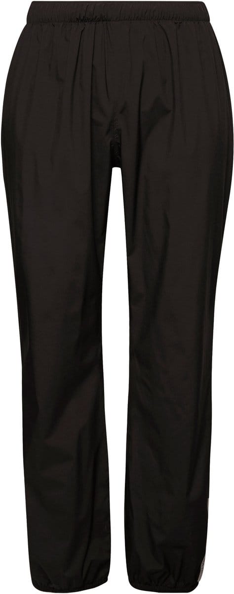 Ulla Popken - Dames - Regenbroek waterdicht reflecterende biezen - Zwart - Maat 46+