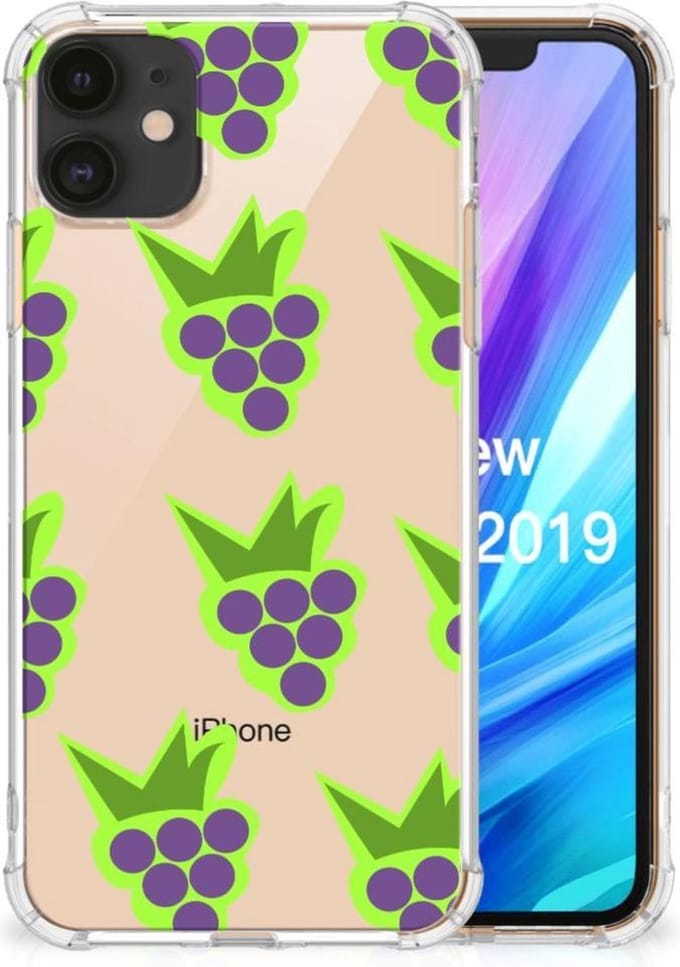 Back Cover voor Apple iPhone 11 Beschermhoes Druiven