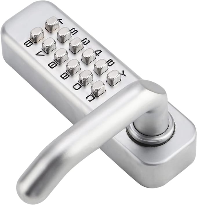Digitale Code Kluis, Deurslot met 1-11 Cijfers, Wachtwoord Beveiliging, Ingebouwde Encryptie, Geschikt voor Dikte van 30-60 mm Deuren