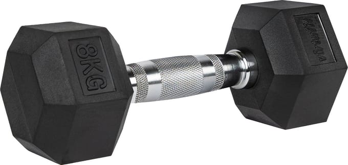 VirtuFit Hexa Dumbbell Pro - 8 kg - Hexagon Dumbbell - Krachttraining - Per Stuk