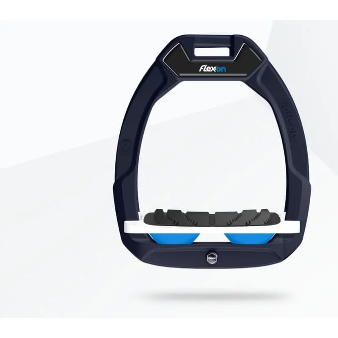 Veiligheid stijgbeugels rijtuigen Schuin Grip Aluminium/Wit/Blauw Flex-On Safe-On