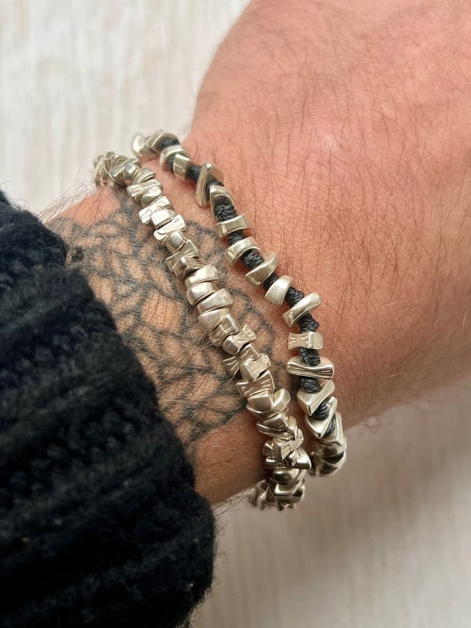 Spadarella Gioielli - SPBR434 - Armband - 925 Zilver - 8 mm - Black 4000 - 21 Cm