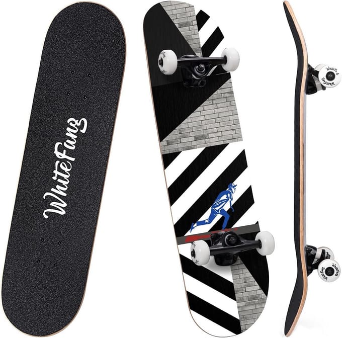 Complete Skateboard 31 Inch Dubbele Kick voor Kinderen en Beginners