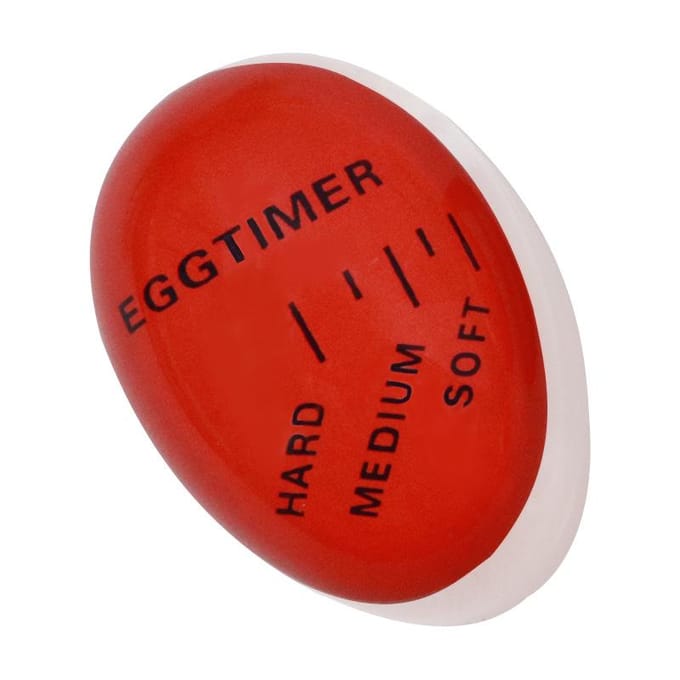 Kleurveranderende Herinnering Eierkoker, Huishoudelijke Keuken Timer Helper, Schattig Ontwerp Anti Overkoken Eier Timer rood
