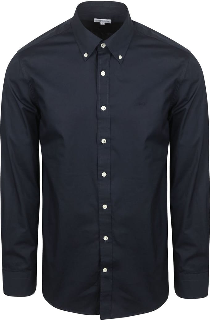 McGregor Overhemd Poplin Donkerblauw (navy) - Maat M - Heren - Overhemden Casual