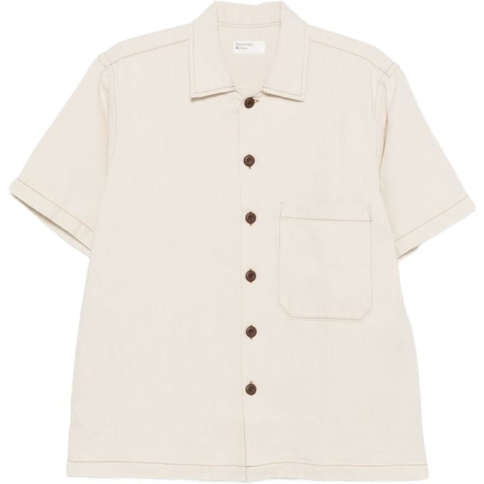 Universal Works beige man shirt