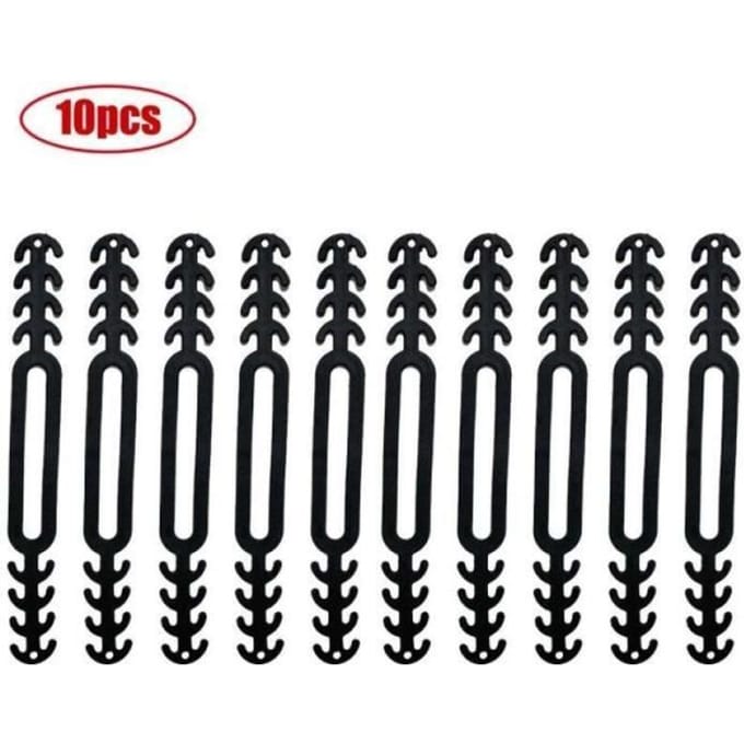 Accessoire - HA10683 - Porte masque en Silicone - Antidérapant - Réglable - 10pcs Noir noir