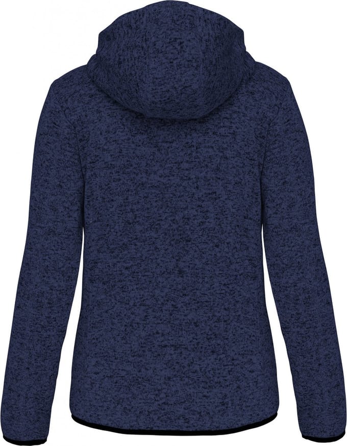 PROACT® Heather damesvest met capuchon PA366 - Navy Melange - S