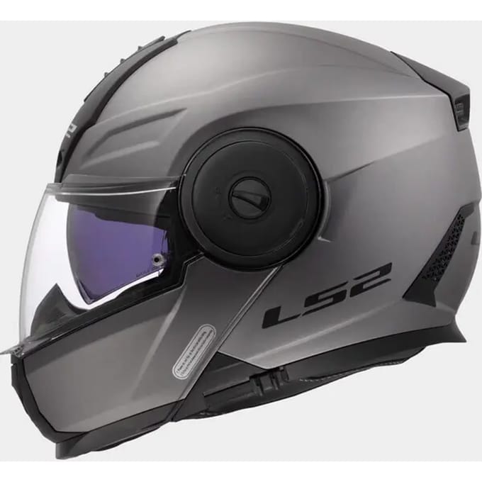 LS2 FF902 Scope II Solid Mat Titanium 06 Systeemhelm - Helm