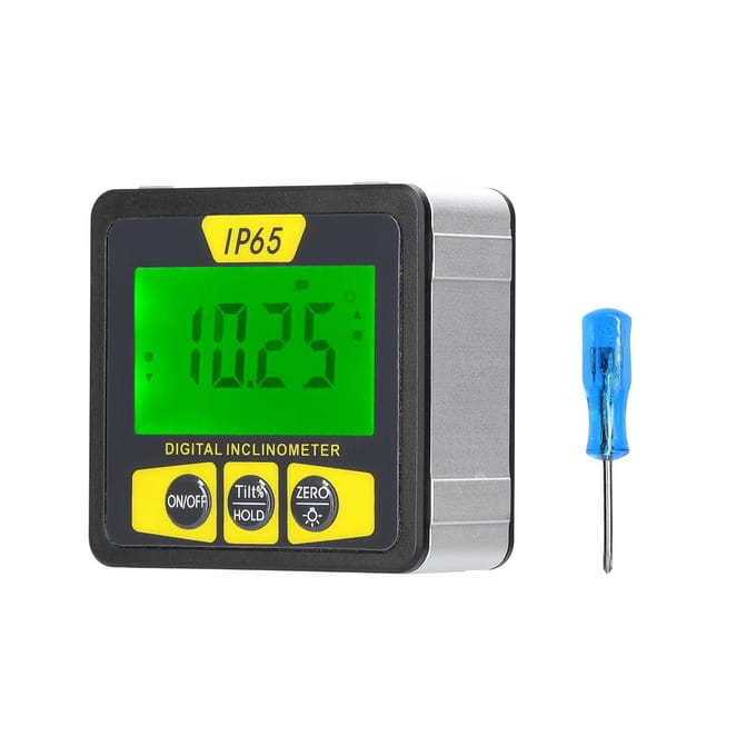 Waterpas Magnetisch Digitaal Waterpas en Hoekzoeker Veelzijdig Stofdicht Mini Inclinometer LCD veelkleurig