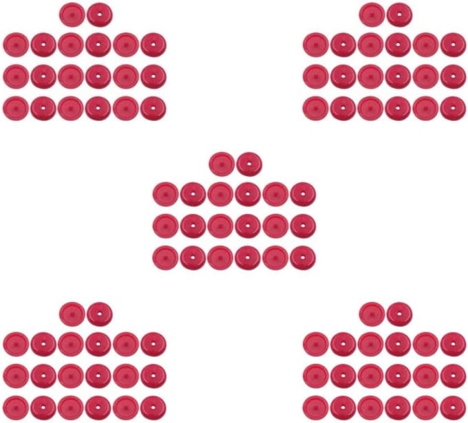 Gordel Stoppen - Gesp Clips - Voorkom Schuiven - Universele Pasvorm - Diameter 16mm - Rood