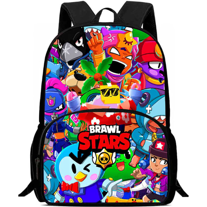 Brawl Stars Schooltas Hoge Definitie Print Multi-Functioneel Lichtgewicht Rugzak