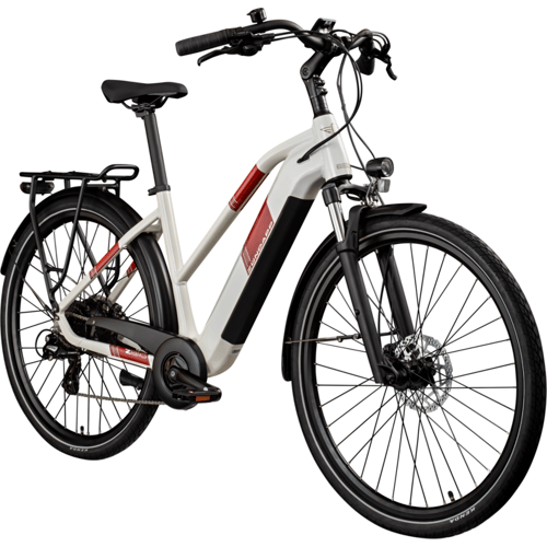 ZÜNDAPP Elektrische fiets trekking Z810 700c (Dames, antiek wit)