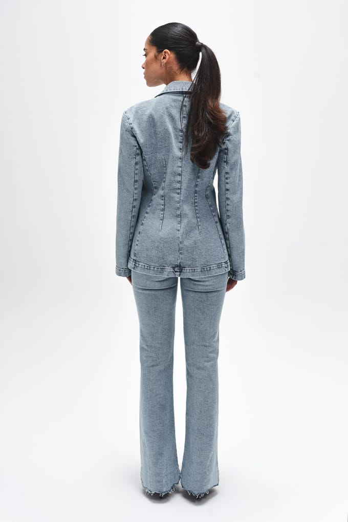 BENU Dames Blauwe Denim Blazer
