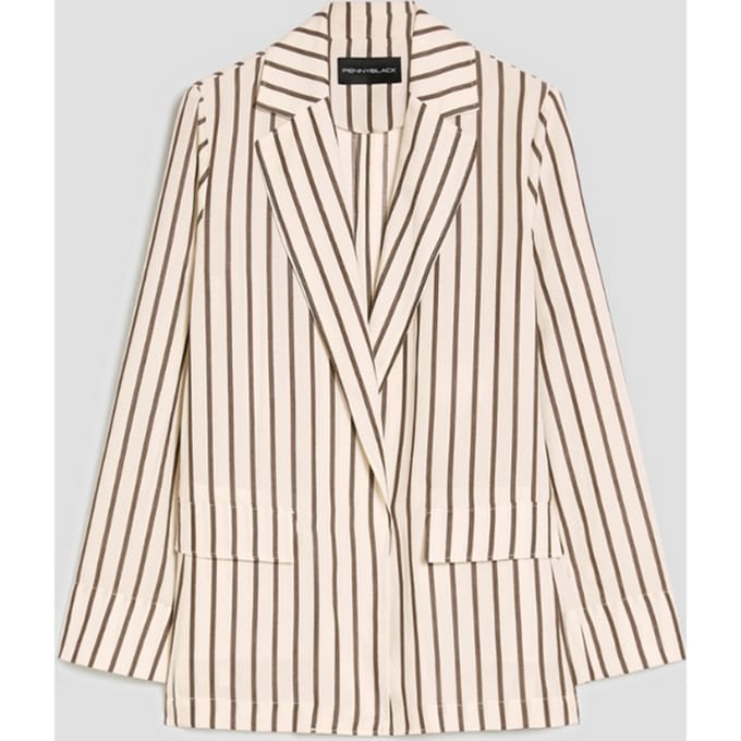 blazer in linden mengen ivoor vrouw