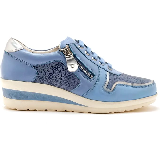 Leren enkeltrainers voor dames Pédiconfort