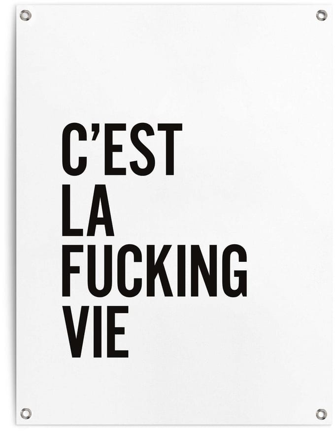 Tuinposter Het leven - 80 x 60 - Canvas - REINDERS
