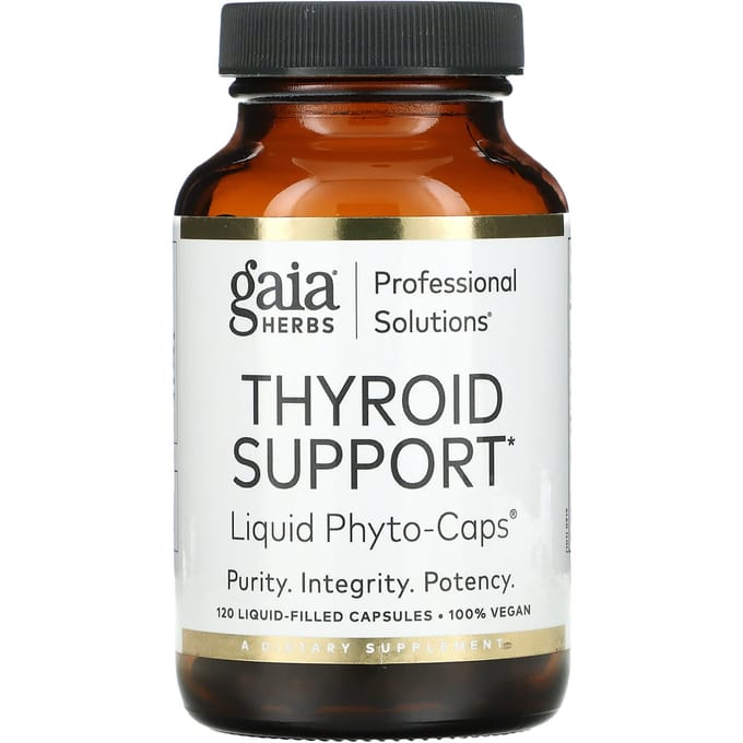 Gaia Herbs Professionele Oplossingen, Schildklier Ondersteuning, 120 Vloeibare Capsules