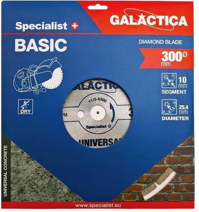 Diamantzaagblaad BASIC 300 x asgat 25,4/20mm ''Specialist+''