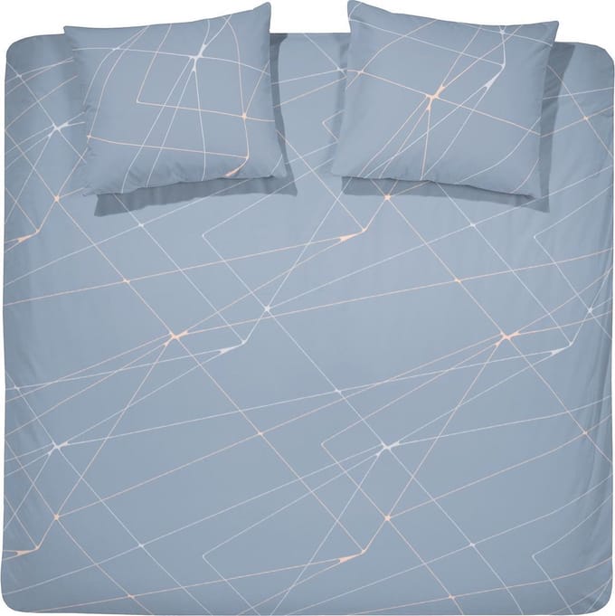 Damai Acies Dekbedovertrek - Katoensatijn - Lits-jumeaux - 240x200/220 cm - Grey