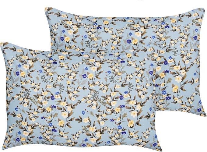 VALLORIA - Buitenkussen set van 2 - Lichtblauw - Polyester