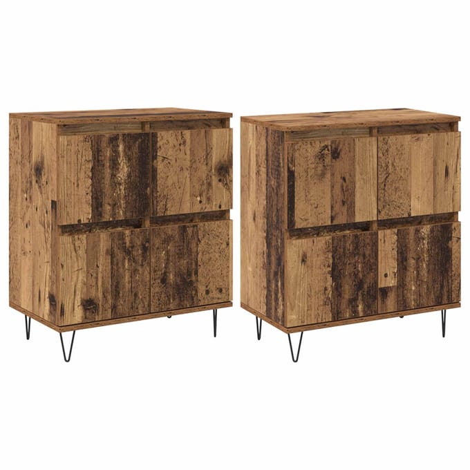 vidaXL - Dressoirs - 2 - st - Oud - hout