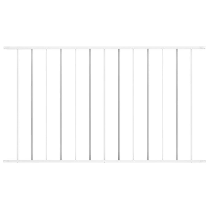 vidaXL - Schuttingpaneel - Woerden - gepoedercoat - staal - 163x100 - cm - wit