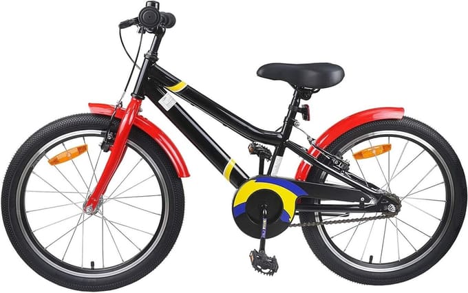 Kinderfiets - Jongensfiets Meisjesfiets - Stadsritten Avontuur - Stevig Stalen Frame - 20 inch - Blauw Wit