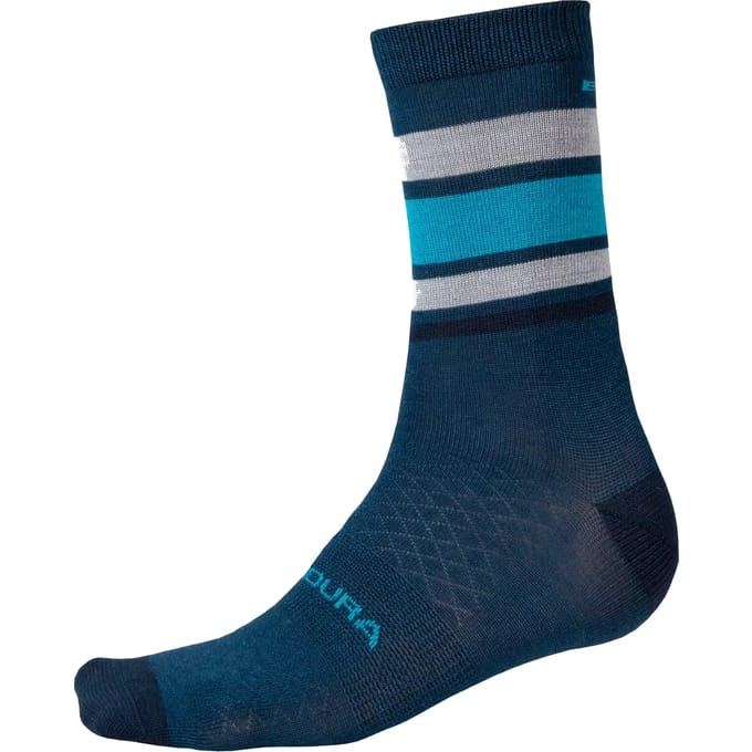 Endura Baabaa Merino Stripe Sock Blueberry - S