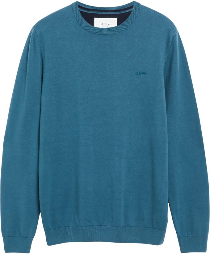 regular fit pullover van puur katoen