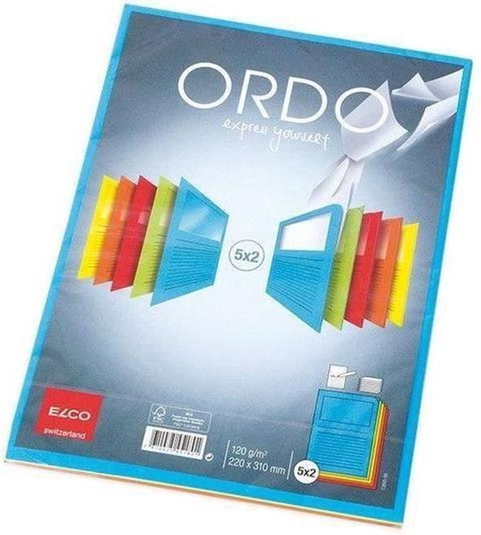 Elco Ordo Cassico L-map met venster A4 10 stuks 220 x 310 mm Assorti
