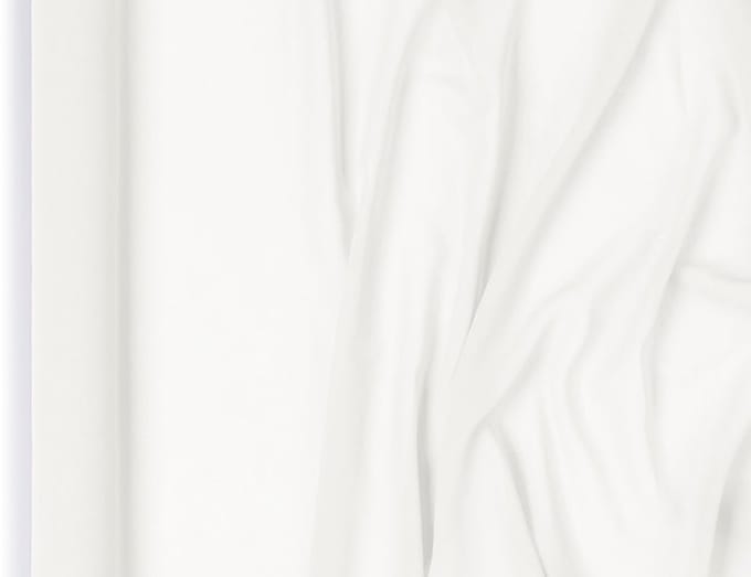 Chiffon decoratiestof gebroken wit, 48cm x 5 meter - tafelloper - feestdedoratie