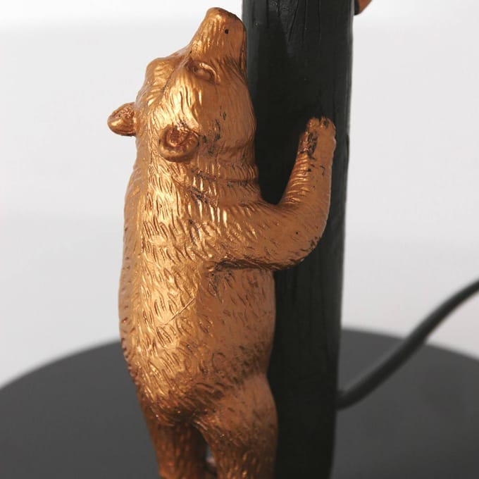 Anne Lighting tafellamp Animaux - zwart - metaal - 20 cm - E27 fitting - 8235ZW