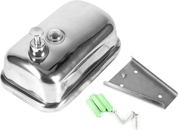 Cuhostki 1 Stuks - Handzeepdispenser - Rvs - 500ml - Klein Kopje Rvs304 Knelpomp