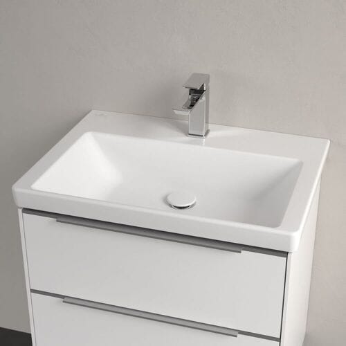 Villeroy & Boch Subway 3.0 cabinet washbasin 65 cm, with 1 tap hole, without overflow 4A706601