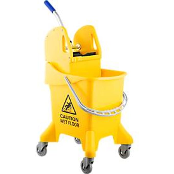 Schoonmaakwagen, 37 liter, perfect voor hoekjes