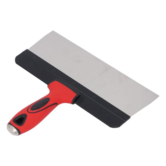 Verfschraper Gereedschap 10 Inch Roestvrij Staal Multifunctioneel Ergonomisch Ontwerp Gipsplamuur Schraper white