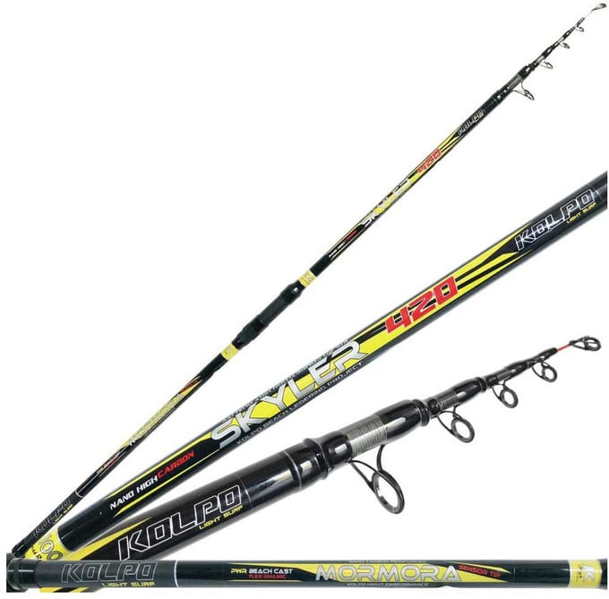 Kolpo Mormora Skyler Telescopische Surfcasting Hengel Zilver 4.20 m / 100 g