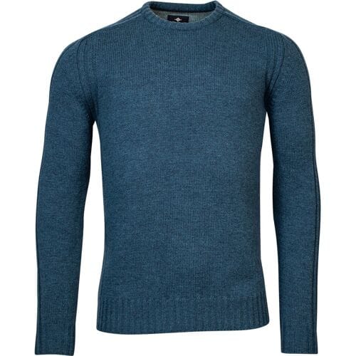 Baileys Trui Crew Neck Subtle Structure Pattern Raf Blue / male