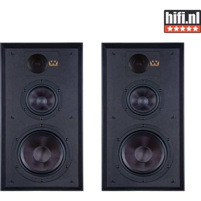 Wharfedale Linton Boekenplank Speakers - Hifi Stereo Set - Luidspreker Boxen - 3-weg Luidspreker - Passieve Speaker - Zwart
