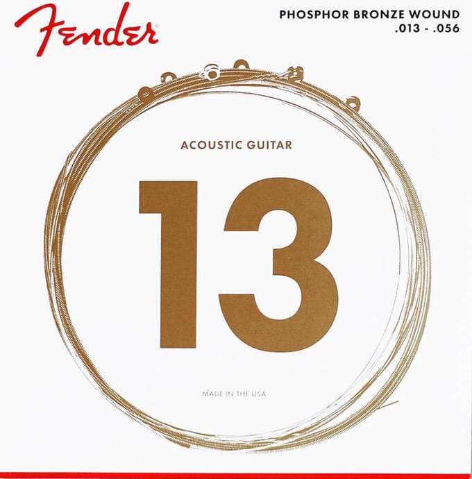 Fender F-60M snaren set acoustic, ph.bronze roundwound, medium, 013-017-026-036-046-056