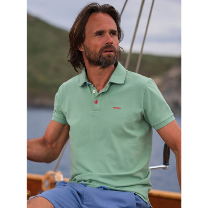 NZA Polo Hawera Mist Groen - Maat L - Heren