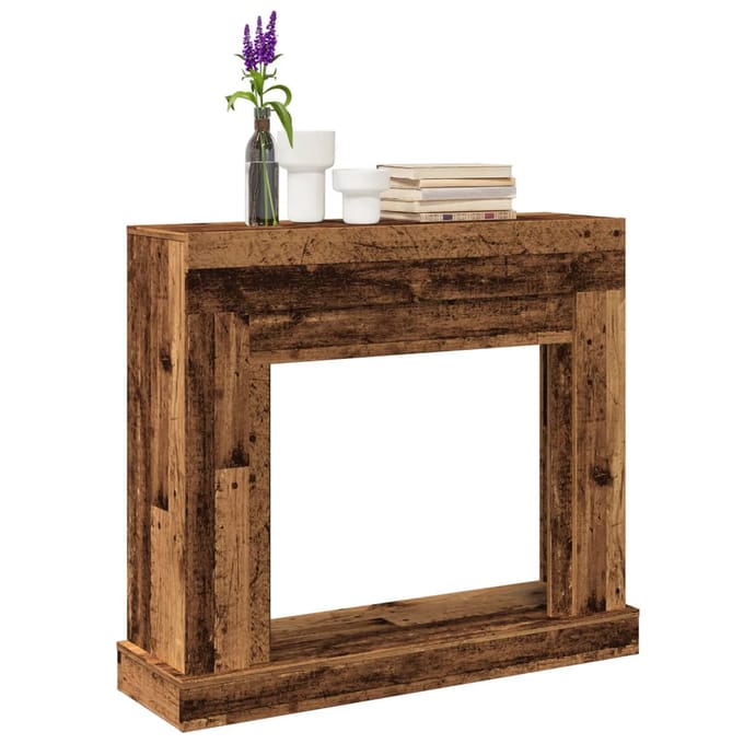Habillage de cheminée Aspect Bois Rustique 100 x 30 x 87,5 cm Bois d'ingénierie