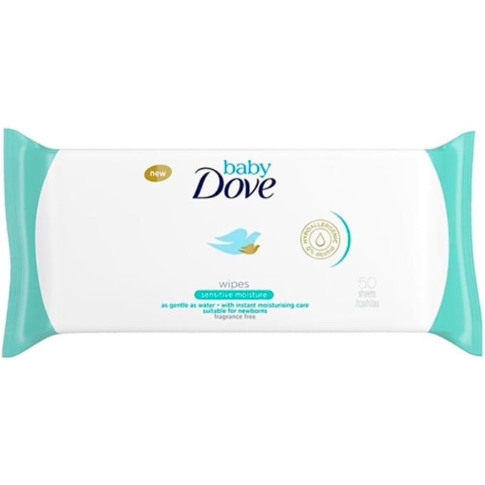 Dove Baby Sensitive Natte Doekjes - 50 stuks