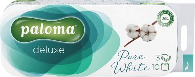 Paloma Toiletpapier Pure White 3-Laags 10 Rollen