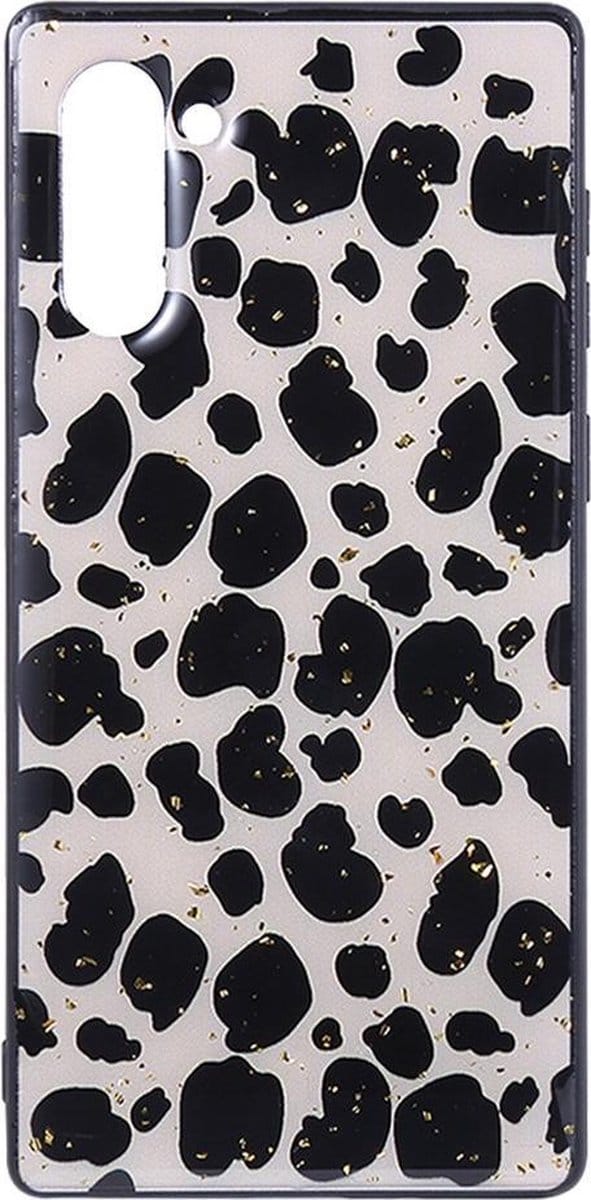 Shop4 - Geschikt voor Samsung Galaxy Note 10 Hoesje - Zachte Back Case Luipaard Bruin